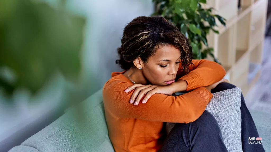 thoughtful woman planning her moving abroad journey